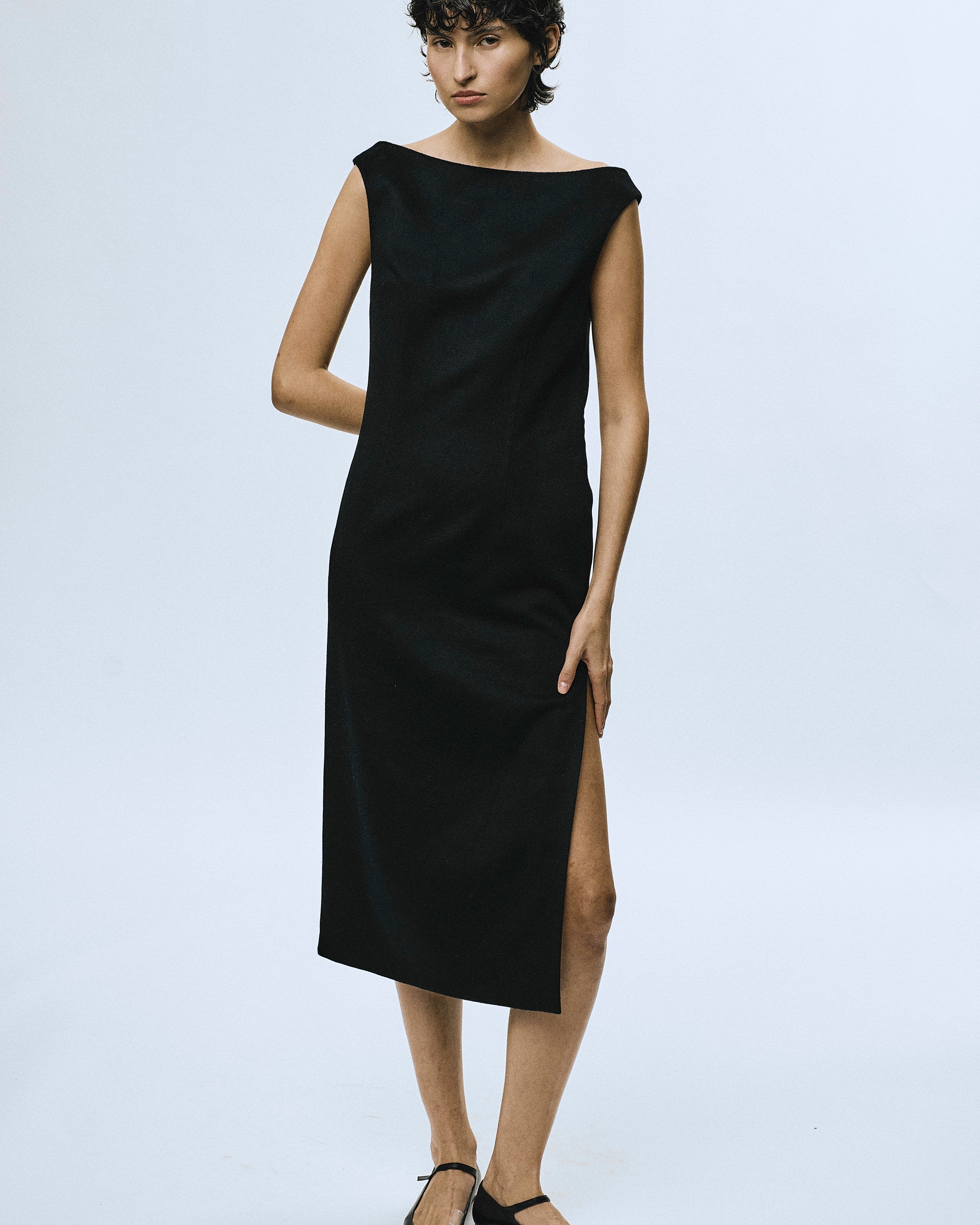 Luxuriöses Kaschmir Midikleid