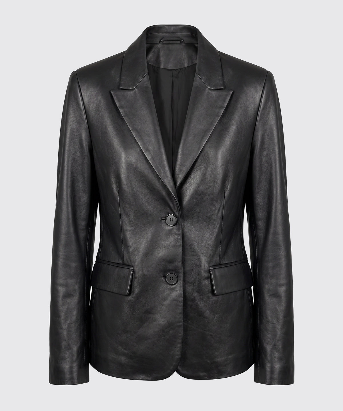 Taillierter Lederblazer