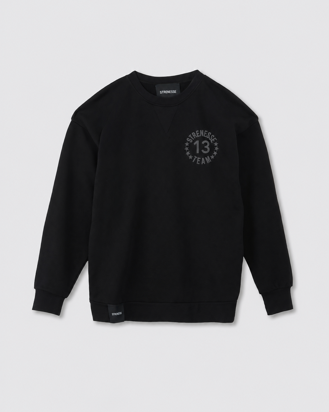 Sweatshirt with logo label - unisex