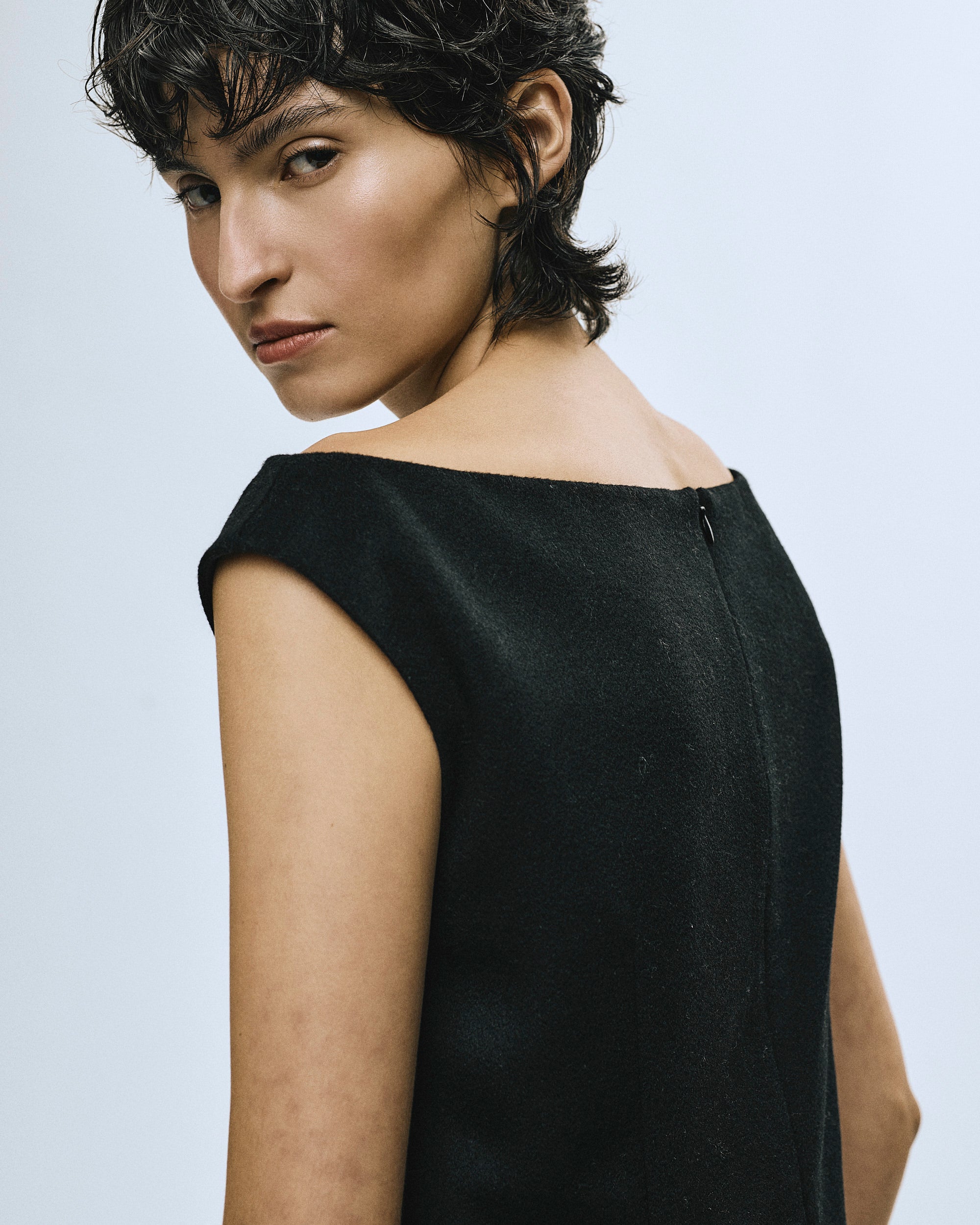 Luxuriöses Kaschmir Midikleid