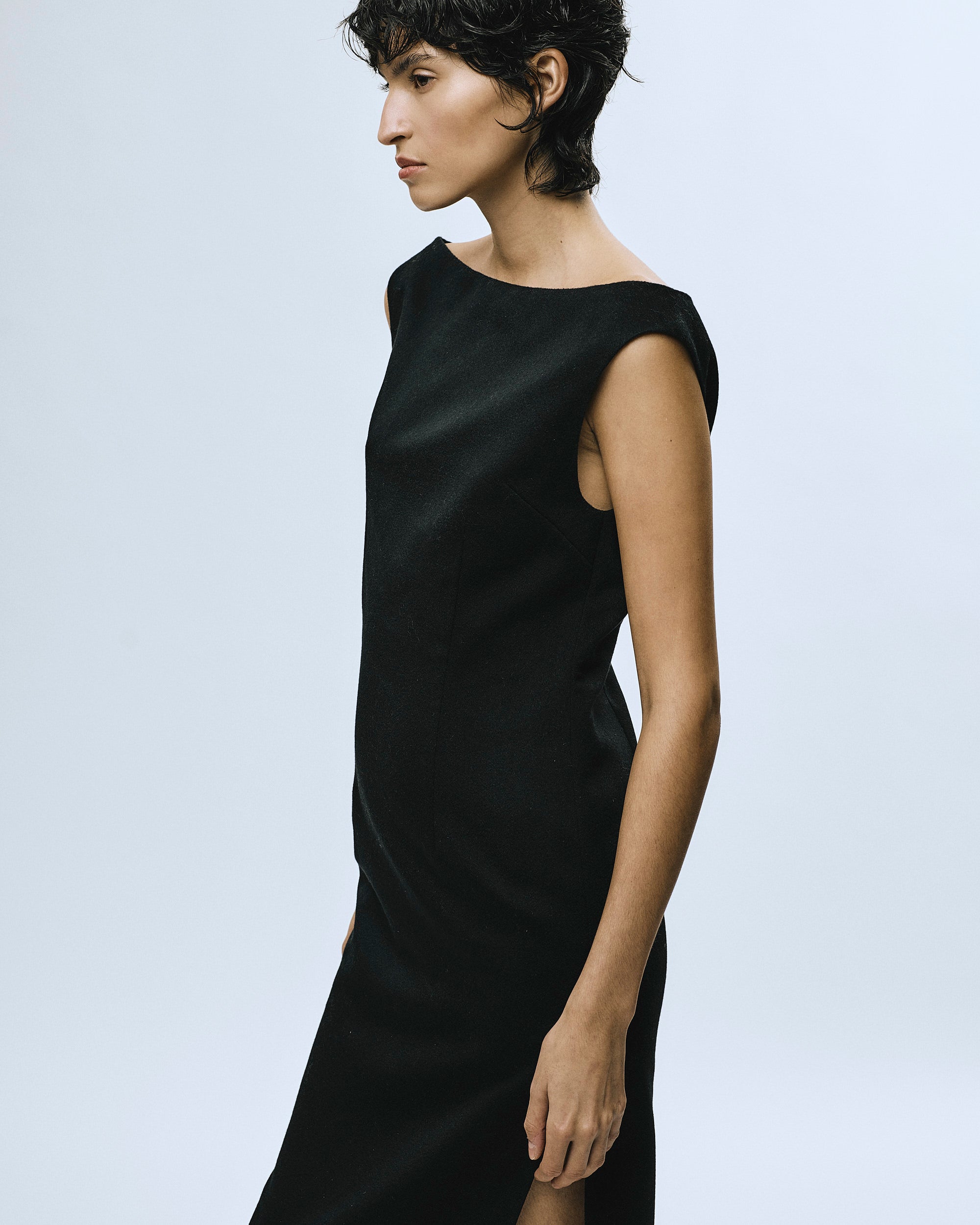 Luxuriöses Kaschmir Midikleid