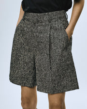 Shorts in meliertem Streifen