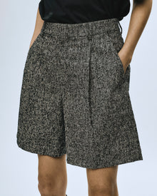 Shorts in meliertem Streifen