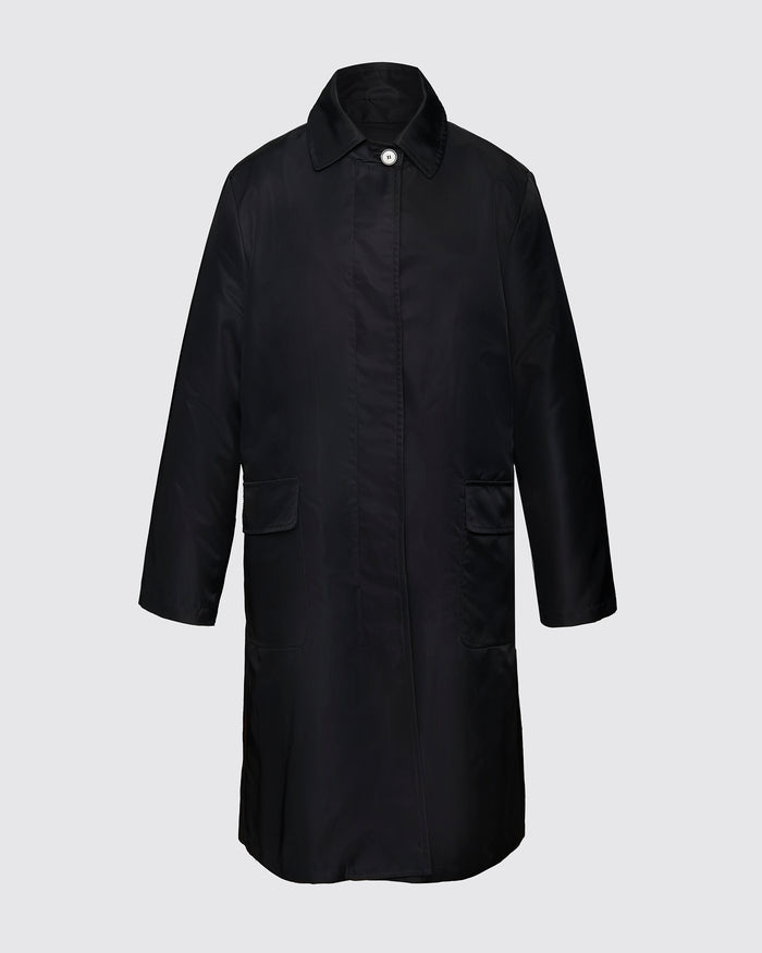 Nylon coat with removable lining - unisex