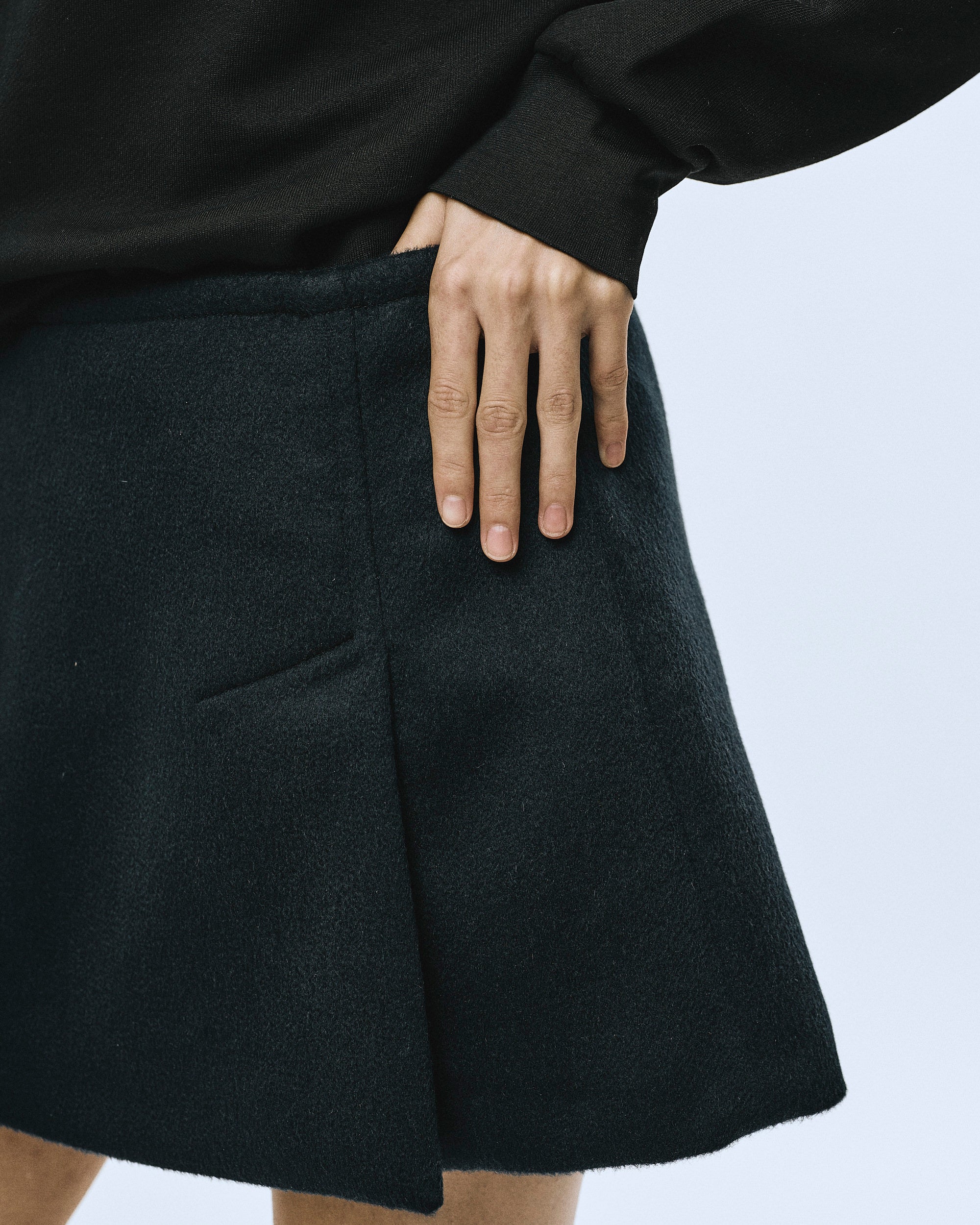 Luxuriöser Kaschmir Minirock