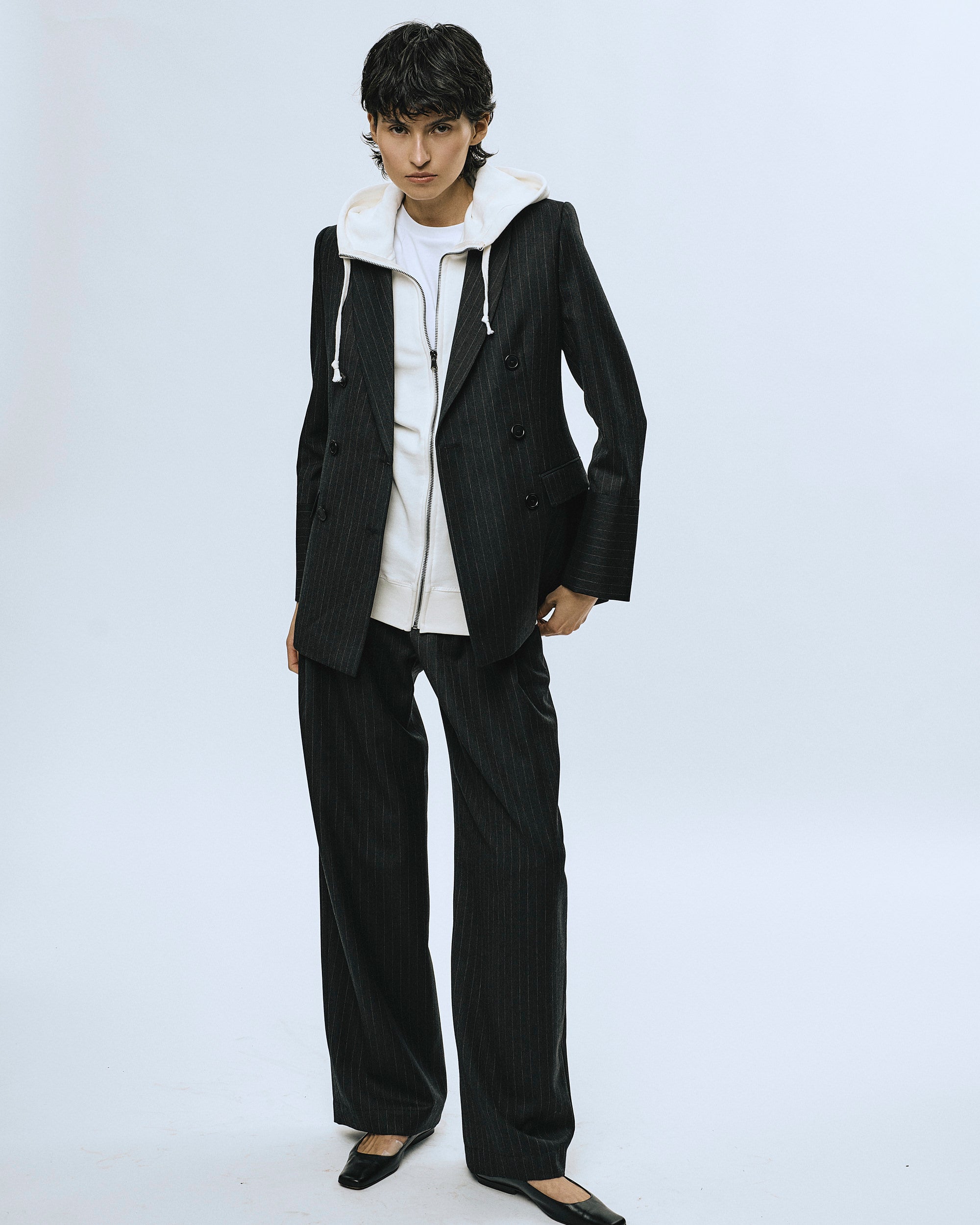 Ärmellose Zipjacke in Biobaumwolle - unisex