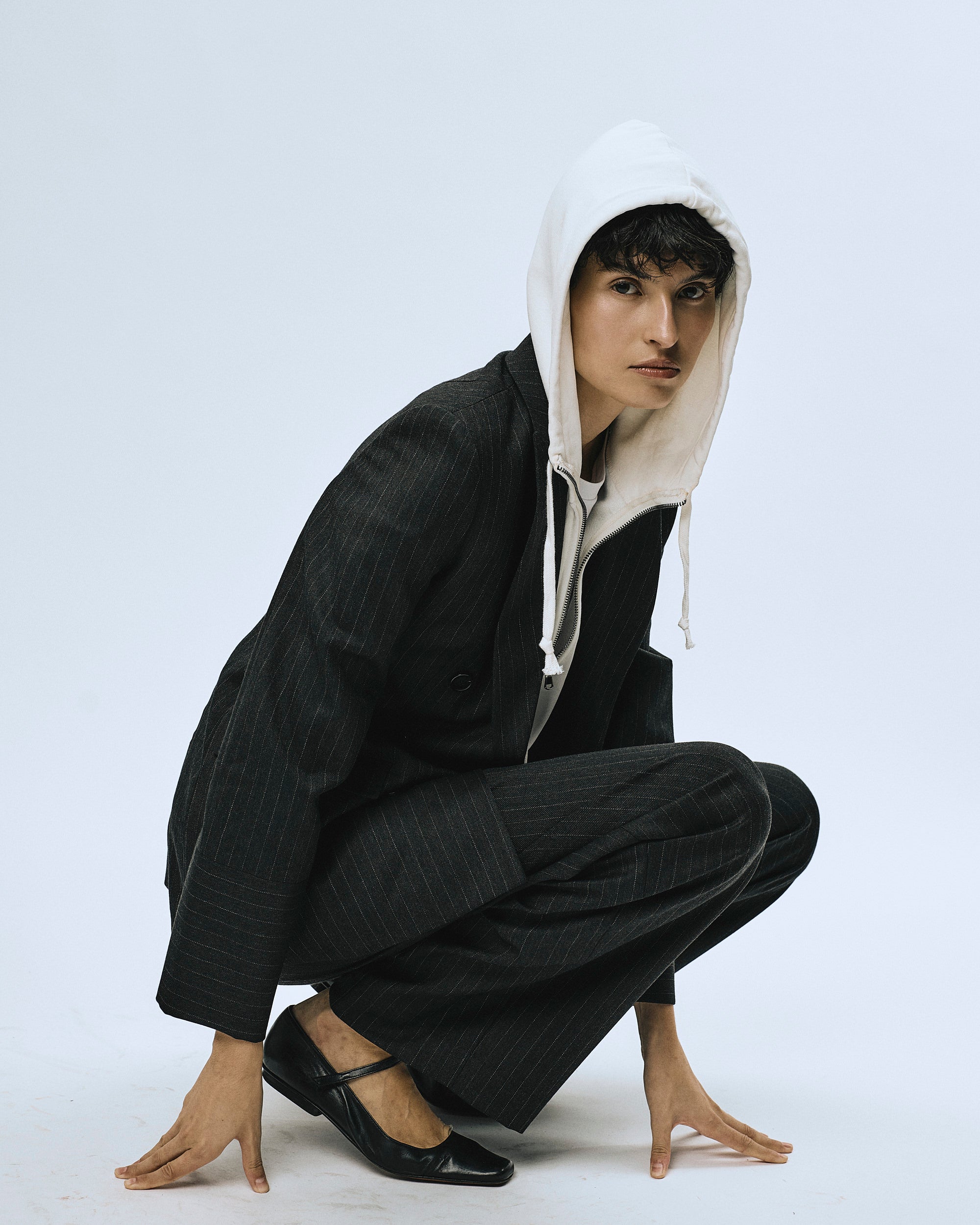 Ärmellose Zipjacke in Biobaumwolle - unisex