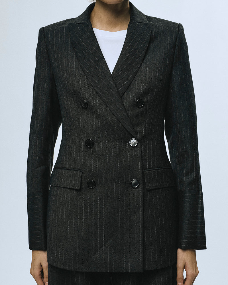 Pinstripe Blazer