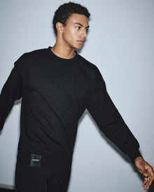 Sweatshirt mit Logo Etikett - unisex