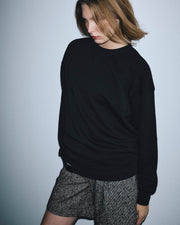 Sweatshirt with logo label - unisex