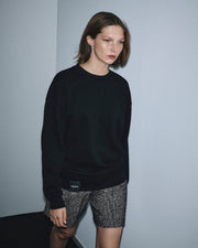 Sweatshirt with logo label - unisex